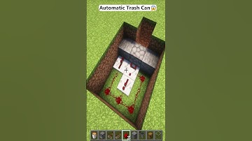 Minecraft: Automatic Trash Can 😱 #shorts