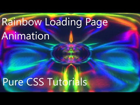 Rainbow Loading Page Animation - Pure CSS Tutorials In Hindi