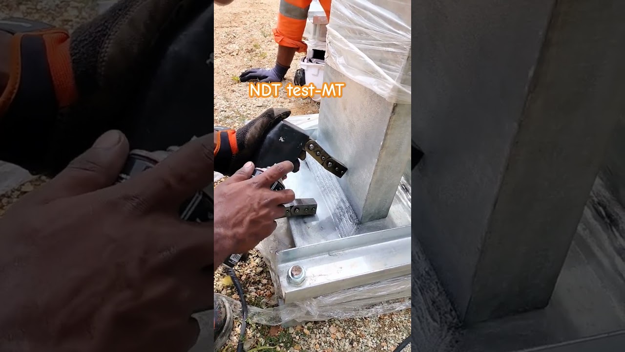 MT test by NDT inspector level 2 