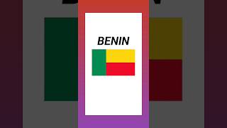 BENIN Flag | Python Turtle Graphics #shorts #coding #python #turtle #graphics #flag #benin