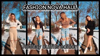 CHRISTMAS OUTFIT IDEAS! (fashion nova try on haul) | Jennifer Kramp