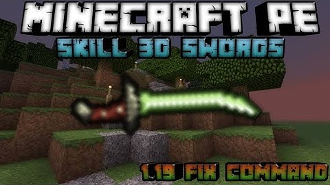 How to Make a Skill 3D Sword On MCPE Android | android |Addon Maker for mcpe | offline | blockbench