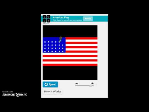 Drawing a flag with code
