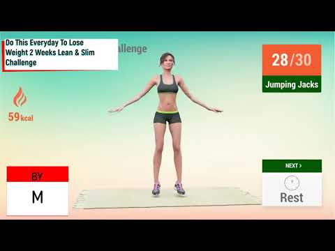 Do This Everyday To Lose Weight 2 Weeks Lean \u0026 Slim Challenge/გააკეთეთ ეს ყოველდღე, რომ დაიკლოთ წო