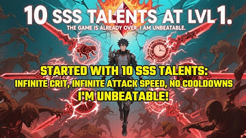 10 SSS TALENTS AT LVL 1: INFINITE Crit, INFINITE Attack Speed, NO COOLDOWNS! I
