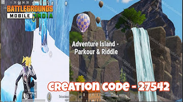 BGMI WOW Parkour Creation Code 27542 Adventure Island Escape Map 1 #Bgmi#gaming  #pubgmobile  #PUBG 