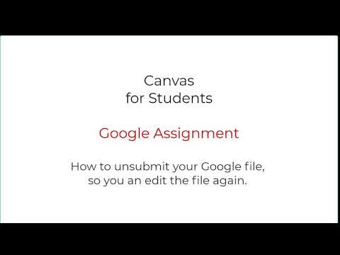 how to unsubmit a assignment on canvas
