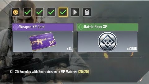 Kill😌 25 Enemies with Scorestreaks in MP Matches Task Complete Call Of Duty Mobile