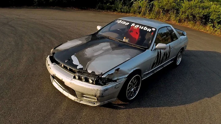 Skyline drift missile walkaround: Alexi's R32 practice car at Ebisu Circuit