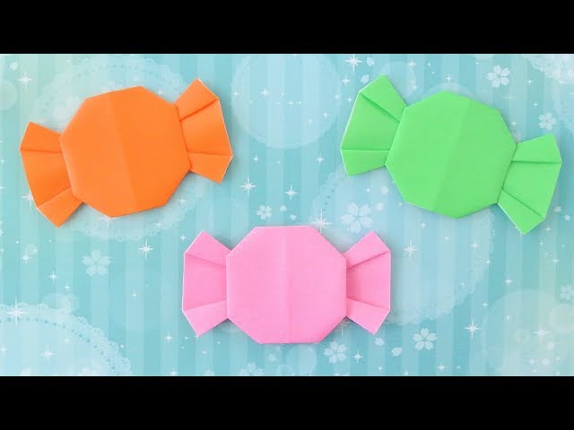 折り紙 飴 あめ の作り方 Origamii How To Make Candy Youtube