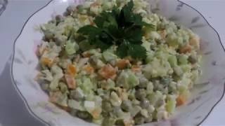 RUS SALATASI OLİVYE. РУССКИЙ САЛАТ ОЛИВЬЕ. RUS SALATASI OLİVYE. РУССКИЙ САЛАТ ОЛИВЬЕ.
