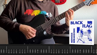 Black Flag - Nervous Breakdown (Guitar Cover + Screentabs)