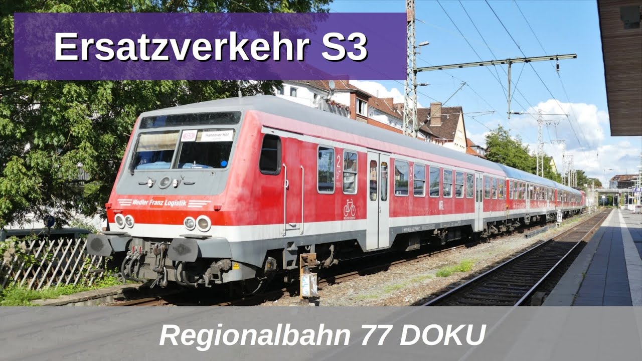 RB77: Bunter Ersatzverkehr auf der S3 Hannover - Hildesheim mit n-Wagen ... RB77: Bunter Ersatzverkehr auf der S3 Hannover - Hildesheim mit n-Wagen ...