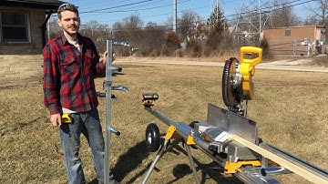 Set Precision Stops Fast On The DeWalt Miter Saw