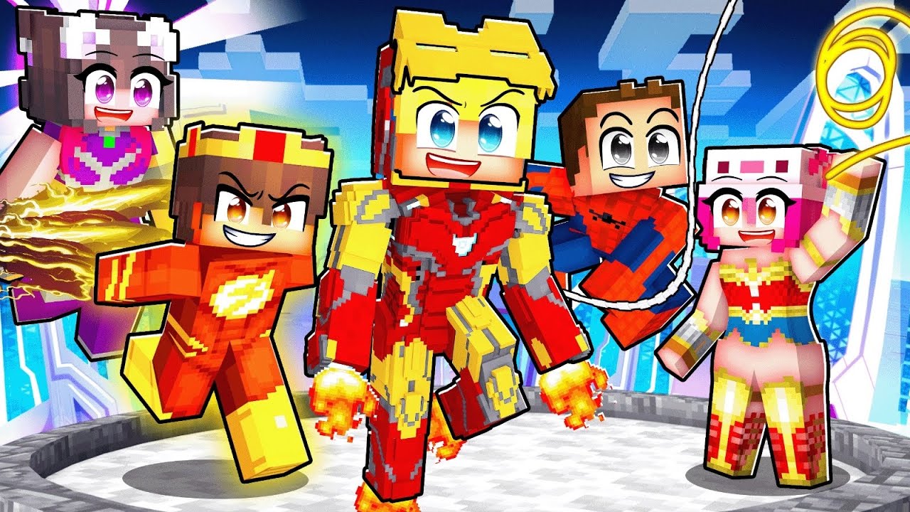 Ich TRETE einem NUR SUPERHELDEN SERVER bei in Minecraft!