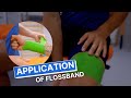 Muscle flossing comprefloss by sanctband application to muscles