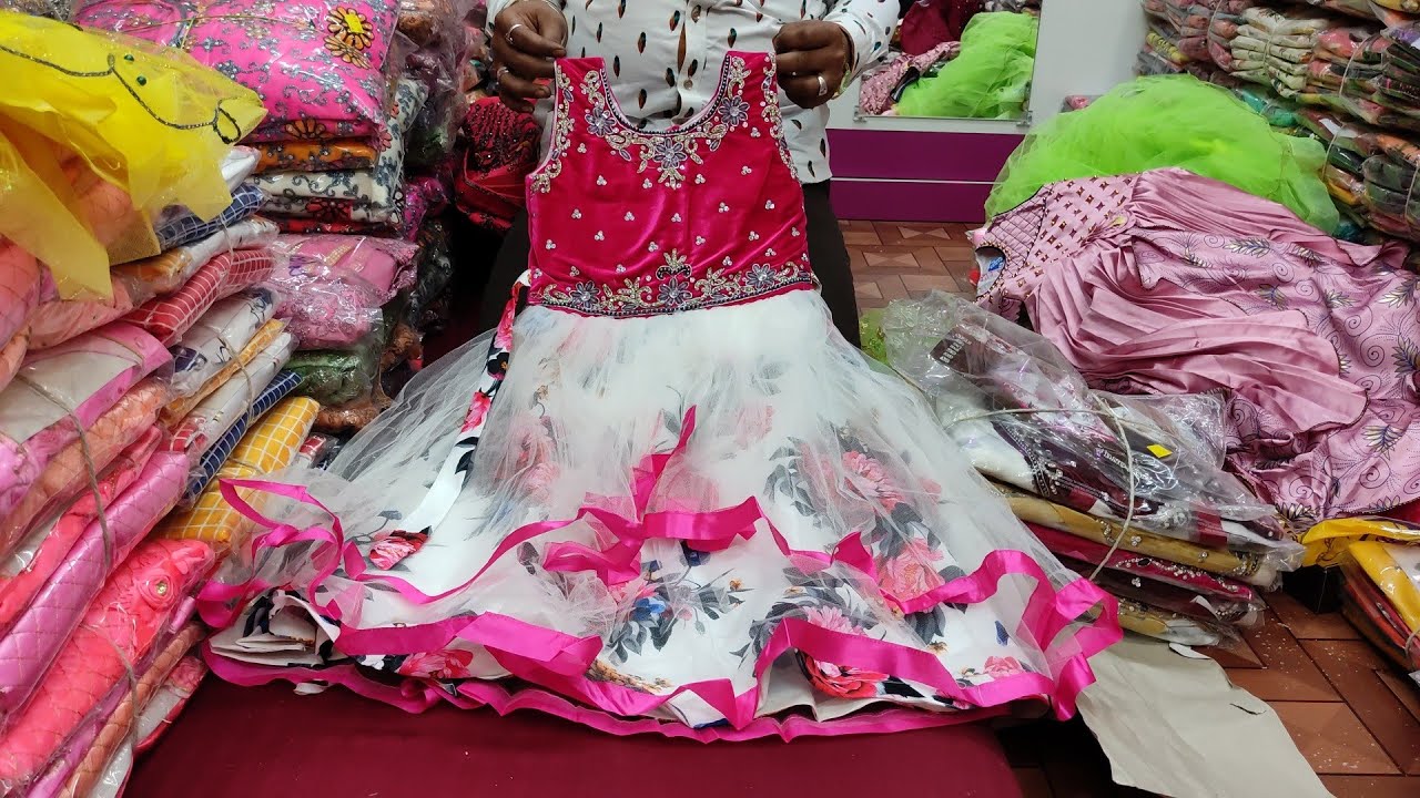 Half Sarees Boutique In Bangalore | Dharya Designer Studio | Long gown  design, Half saree lehenga, Half saree designs