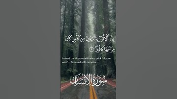 تلاوة  سورة الإنسان بصوتي مع الترجمة الإنجليزية #قرآن #تلاوة #آيات #ترتيل #صوت_جميل #اكسبلور #طبيعة