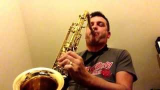 'Comin' home baby' on sax chords