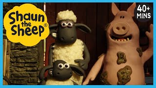 Shaun the Sheep 🐑 Full Episodes 🐷🍰 VERY Naughty Pigs Compilation | Cartoons for Kids