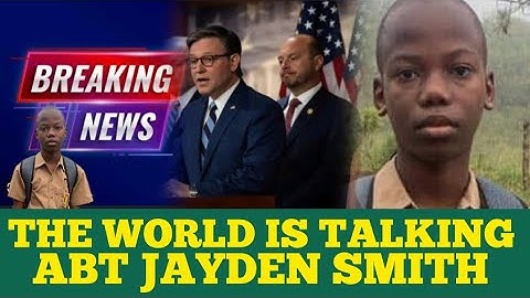 JAYDEN SMITH Make INTERNATIONAL HEADLINES this is serious business 