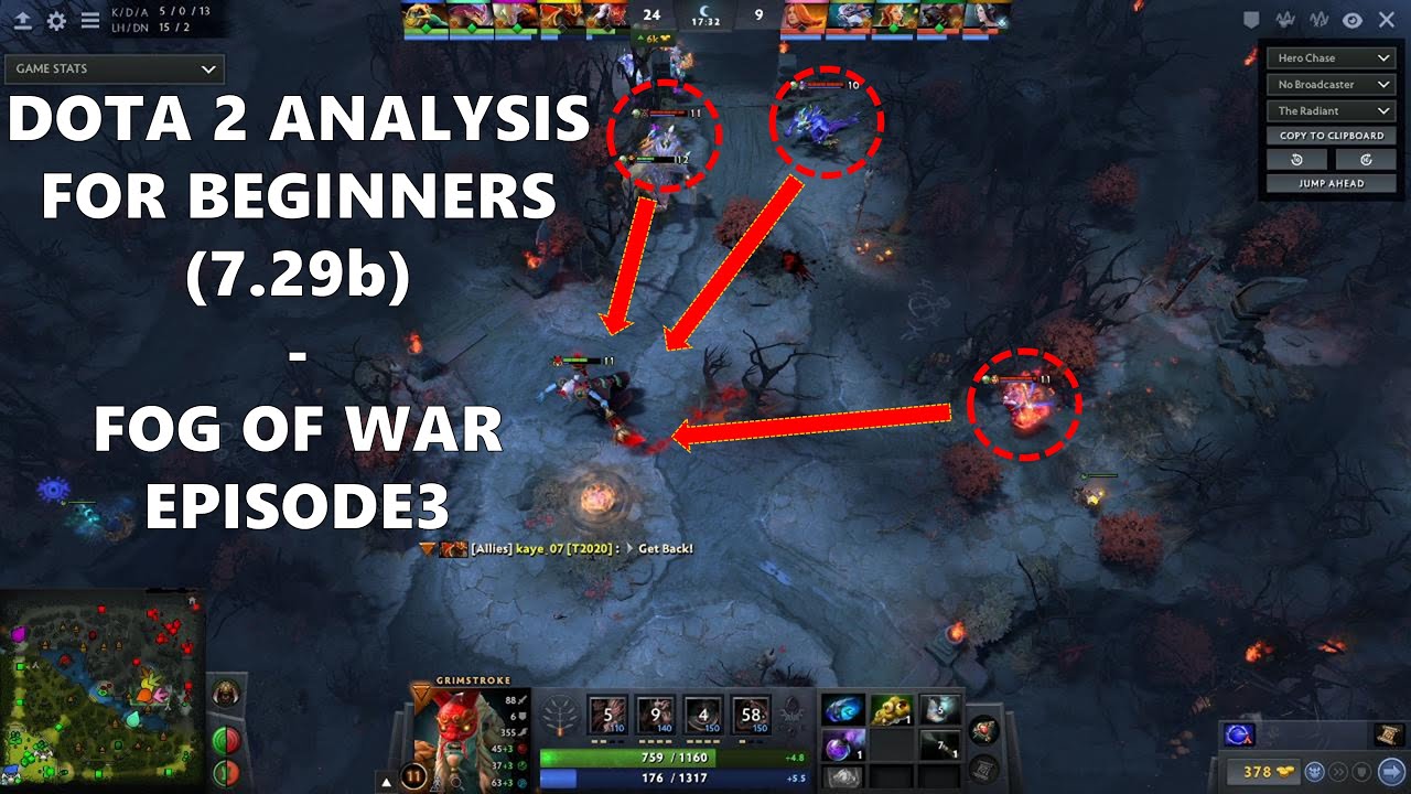 Dota 2 : How to Use Fog of War 3 - Failed Ambush [Dota 2 Analysis]