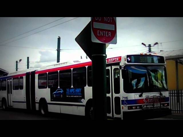 SEPTA: 2000 Neoplan AN-460 (Diesel) #7116 on Route 14 @ Frankford Transit Center... Loud Roar!! class=