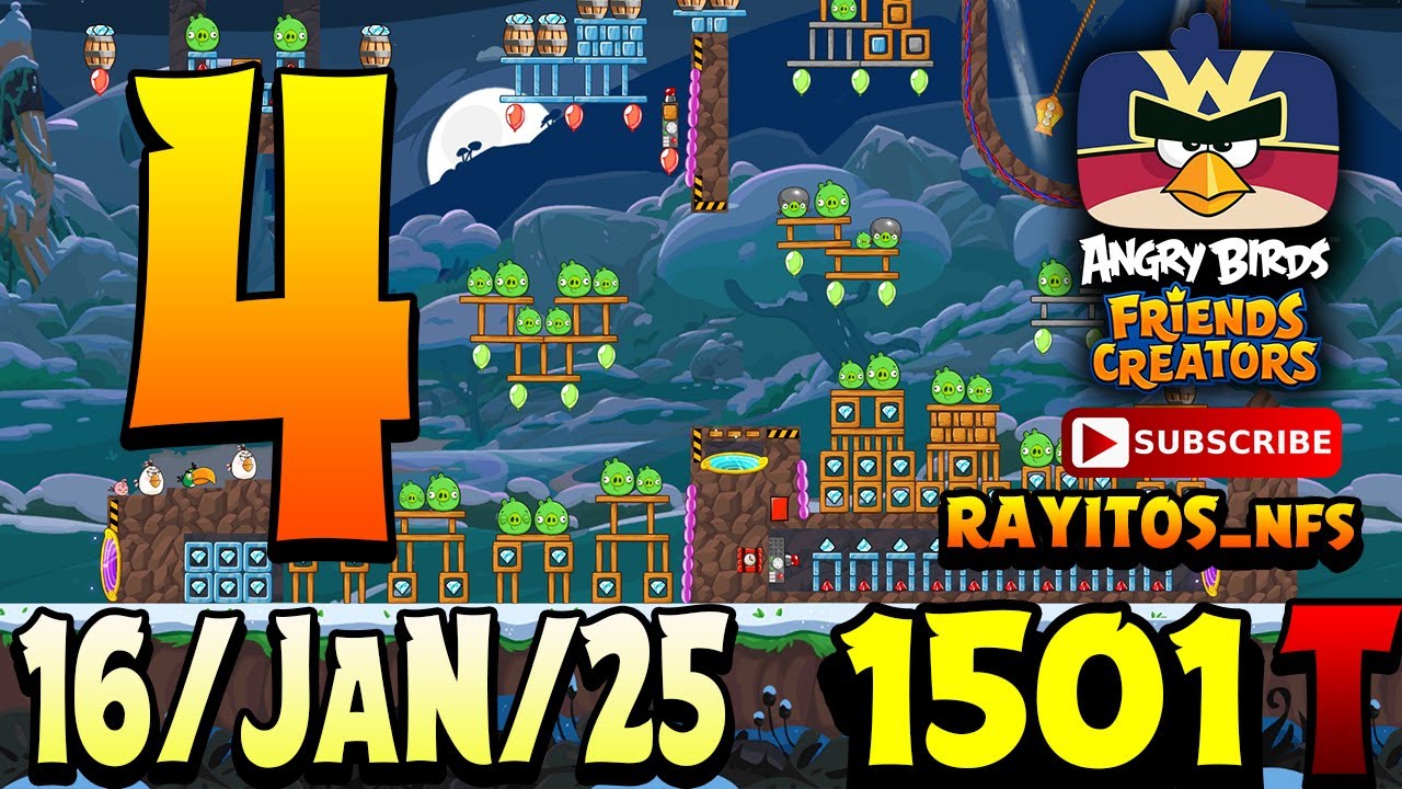 Angry Birds Friends Level 4 Tournament 1501 Highscore POWER-UP ...
