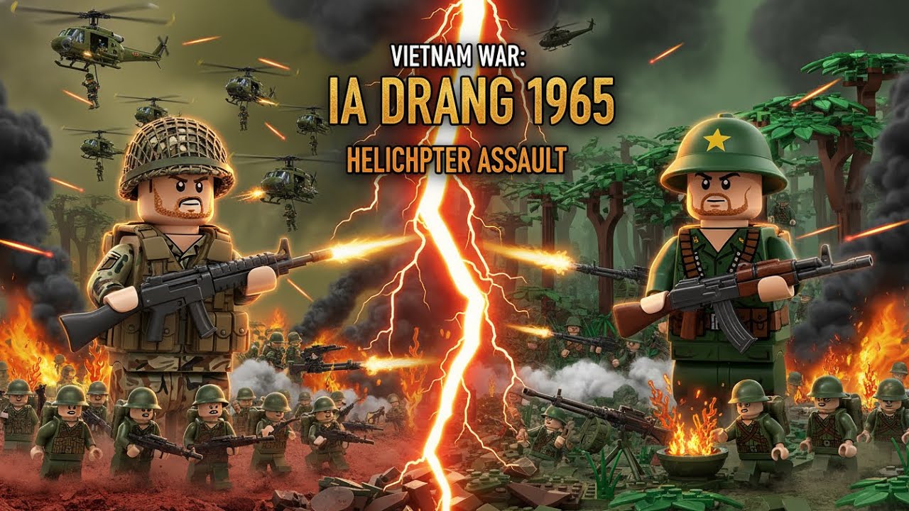 LEGO Vietnam War: Battle of Ia Drang 1965 | Epic Helicopter Assault | Military History Animation