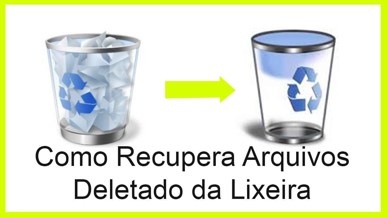 Como Recuperar Arquivos Deletado Da Lixeira Sem Programas YouTube