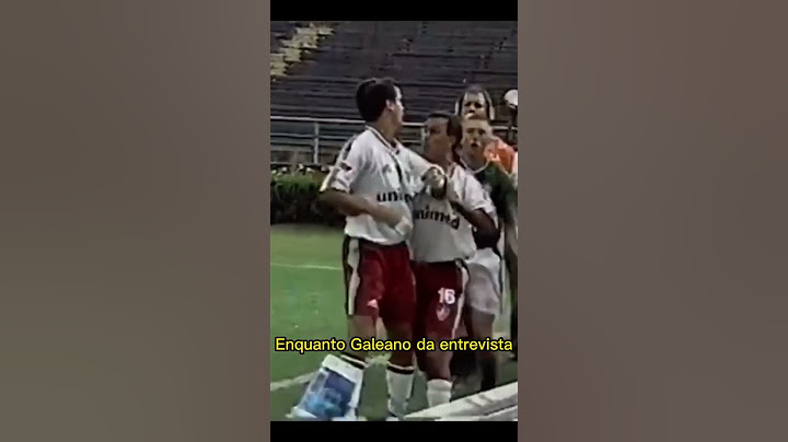 FERNANDO DINIZ E GALEANO SE DESENTENDEM E O TEMPO FECHA.