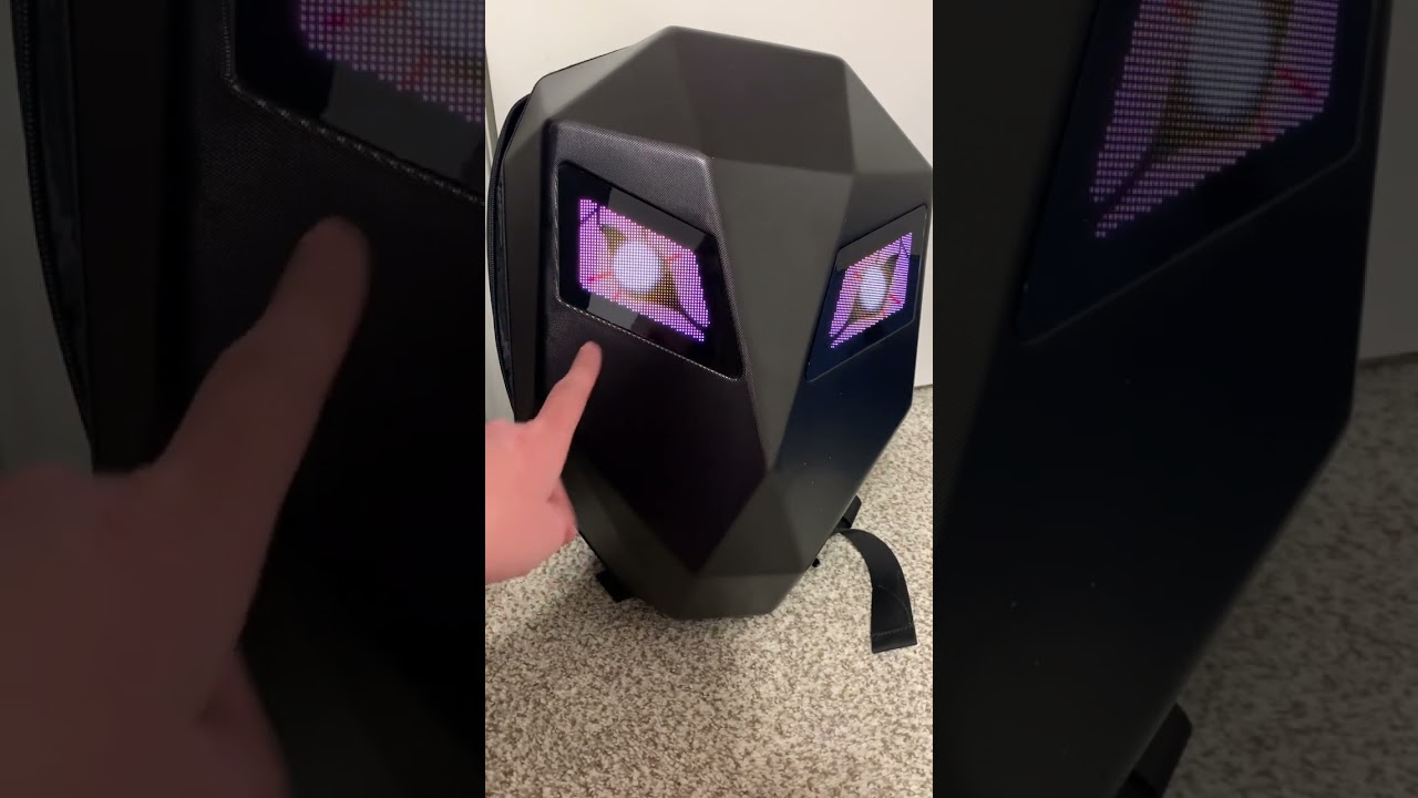 Tesinll led motorcycle backpack 