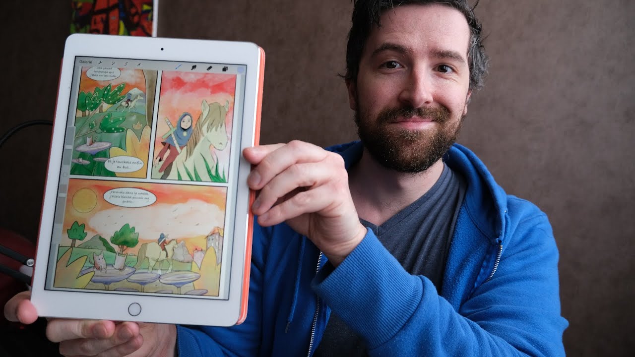 PROCREATE 5 - Dessiner une page de BD dans Procreate