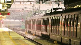 [HD] The Southbound Through Train Z815 (GuangZhou to Kowloon) SS8 0166 + 25T at Sha Tin Station