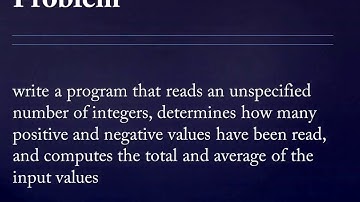Counting positive and negative numbers and computing the average