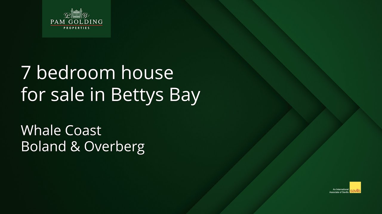 7 bedroom house for sale in Bettys Bay Pam Golding Properties YouTube