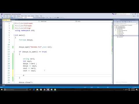 C++ ile programlamaya giriş  Dosya işlemleri