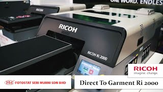 Direct To Garment Ricoh Ri 2000 Demo