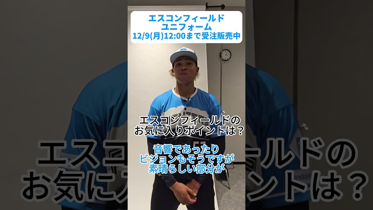 🟦エスコンフィールドユニフォーム2025⬛12/9(月)12:00まで受注