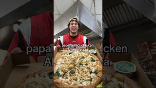 CHICKEN ALFREDO Pizza doing It BETTER #food #youtubeshorts #pizza #foryou