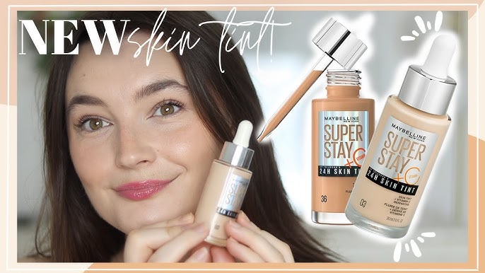 MAYBELLINE SuperStay 24H Skin Tint Foundation + Vitamin C Review & Wear  Test!