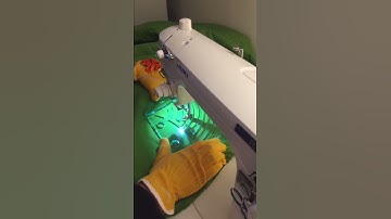 Baptist Fan acrylic Quilting Ruler on Juki sewing machine