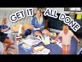 GET IT ALL DONE - SLOW COOK, CLEANING, BACK TO SCHOOL PREP, WORKOUT & MORE | Emily Norris AD