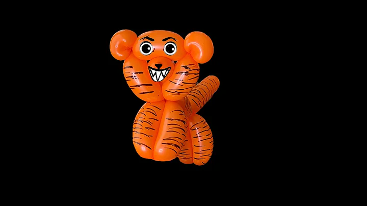 How to make a Balloon Tiger (Balloon Twisting Tutorial)