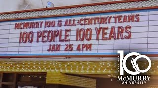 McMurry 100 and All Century Teams Announcement Event