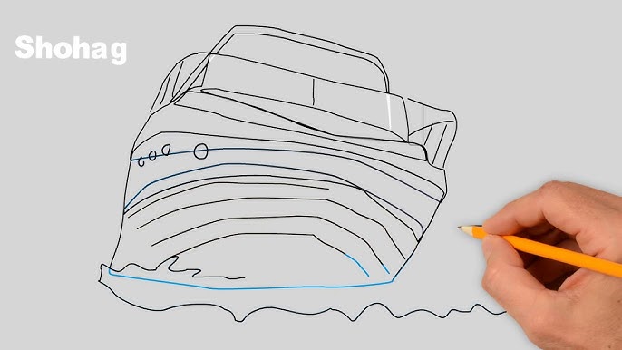 How to Draw a Speedboat - HelloArtsy