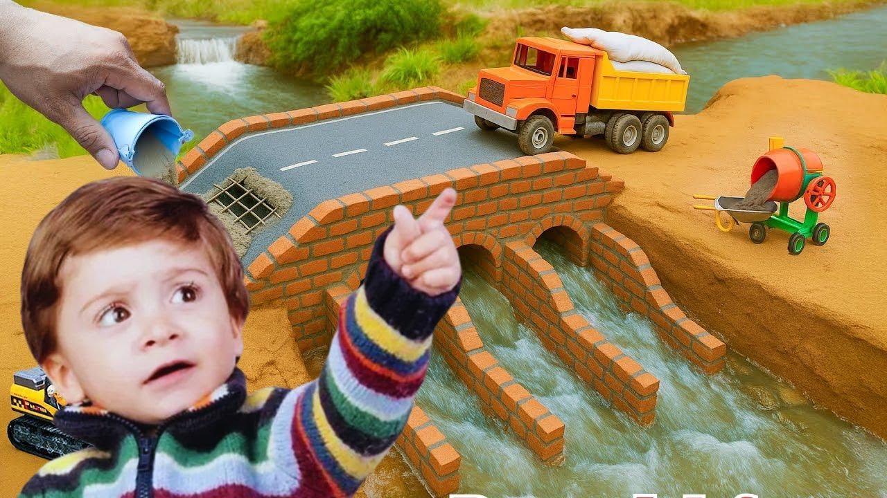 A BUILDER CREATES A MINI LUXURY VILLA USING REAL CEMENT AND STONE