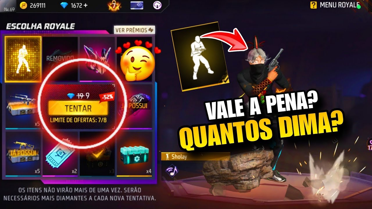 PEGANDO O NOVO EMOTE DO FAROESTE COM DESCONTO ATIVO NO ESCOLHA ROYALE💀 ...