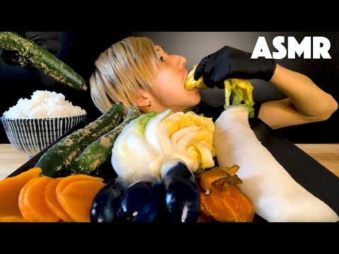 ASMR PICKLES MUKBANG PARTY EATING SOUNDS 巨大な漬物咀嚼音 대왕 절임 리얼사운드먹방 No Talking INON EATING SHOW