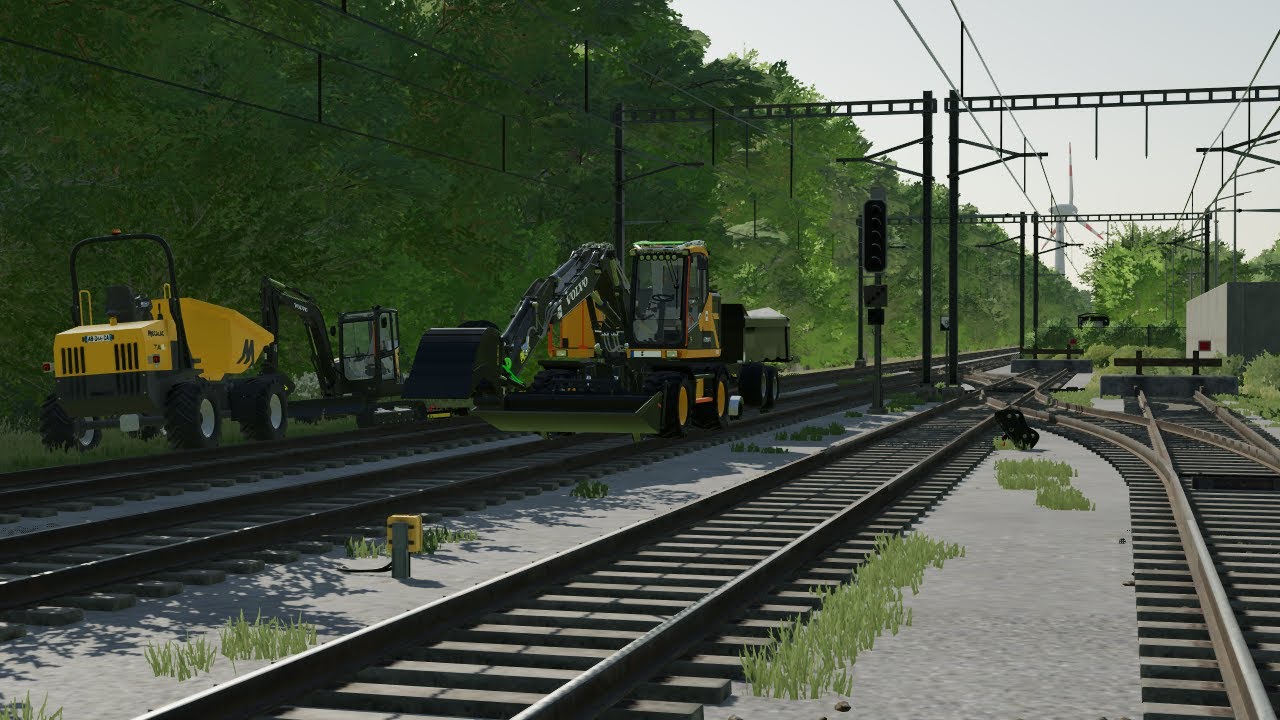 fs22 doing some rail construction at ostkueste ep1 - YouTube